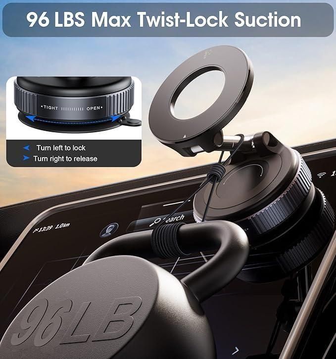 Magnetic Phone Holder - High Quality Magnetic  Vacuum Suction Phone Holder