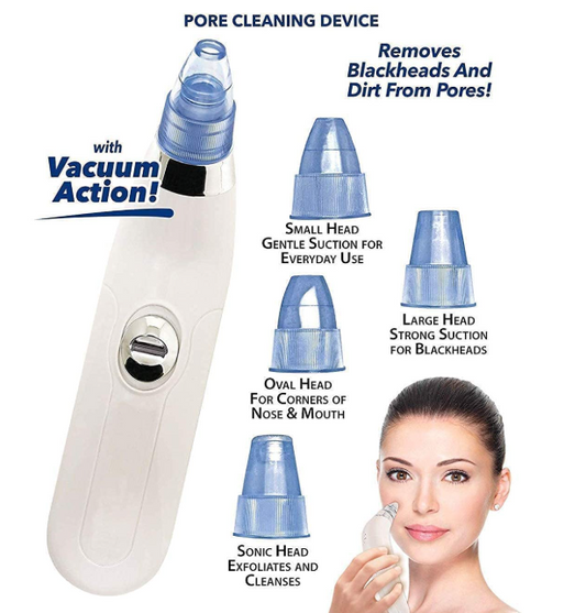 4-in-1 Pore Vacuum Cleaner – Deep Cleanse, Exfoliate & Glow Instantly